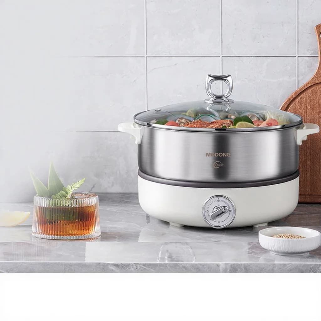 Geteilter elektrischer Hot Pot mit Edelstahl-Topfeinsatz 1500W