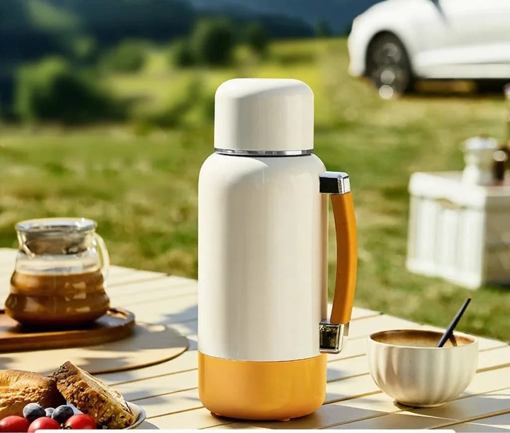 Tragbarer elektrischer Reisebecher mit Wasserkocher und Abschaltautomatik