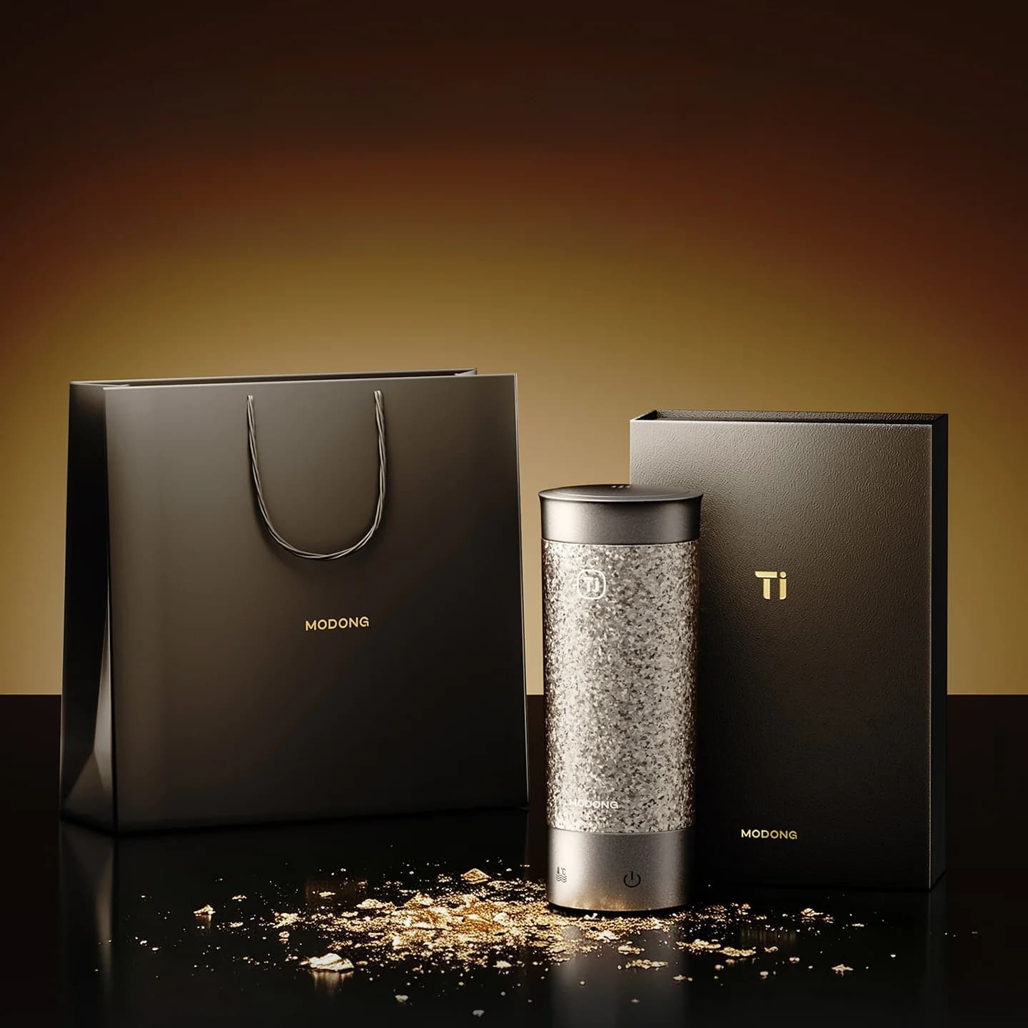 Titanium Elektrischer Reisebecher 350ml mit Temperaturregelung