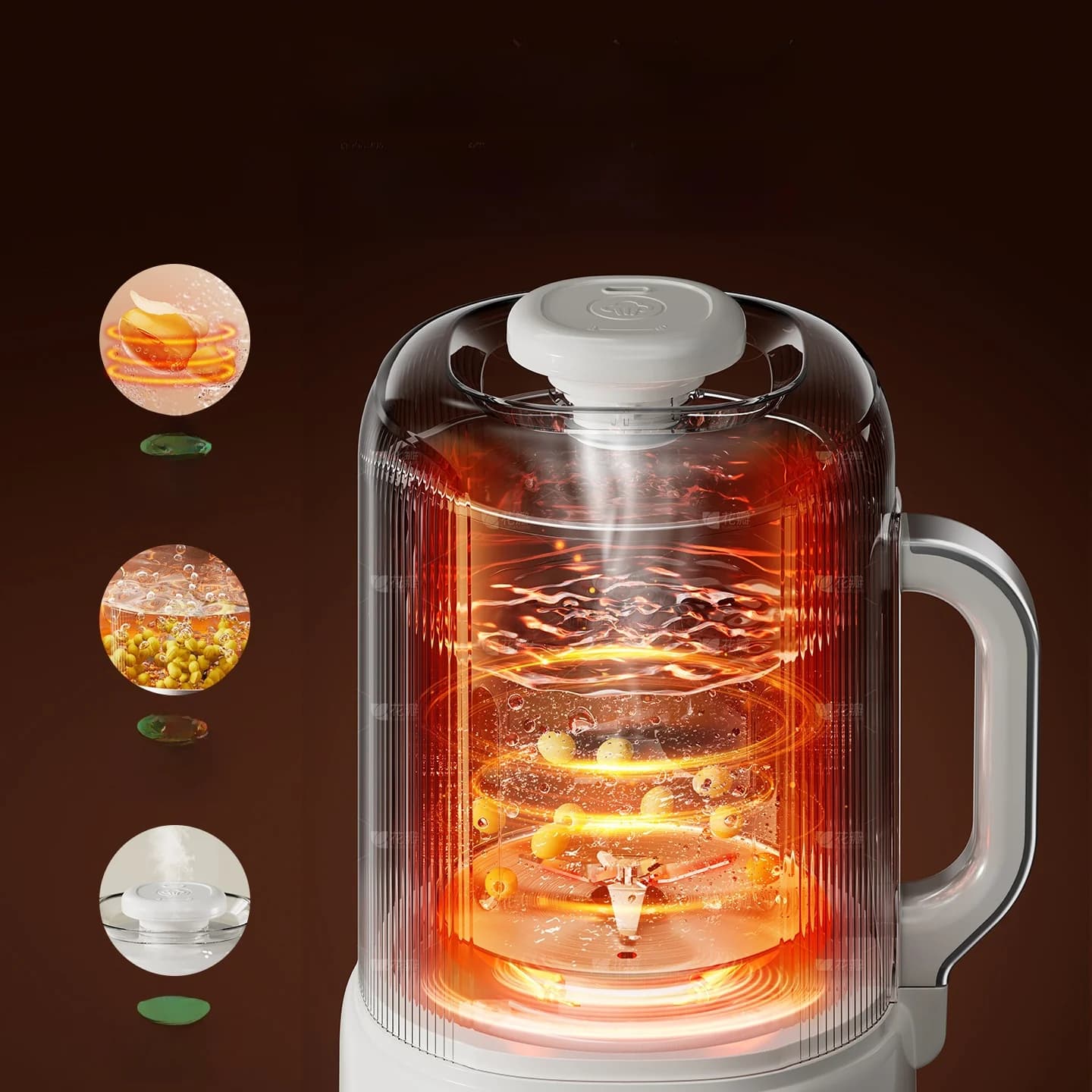 Heizender Mixer für Sojamilch mit Selbstreinigung 800W