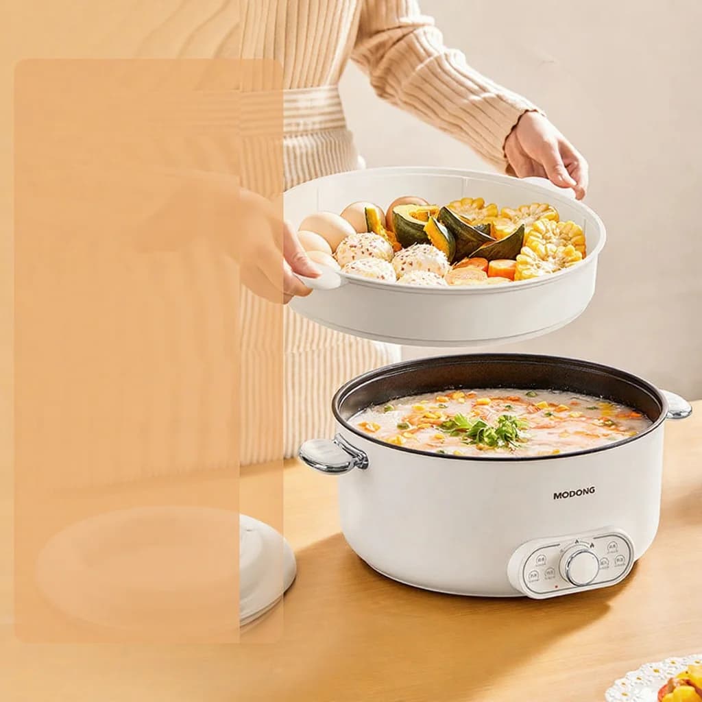 Elektrischer Hot Pot 6L 7L 8L mit Dampfgarer, 220V