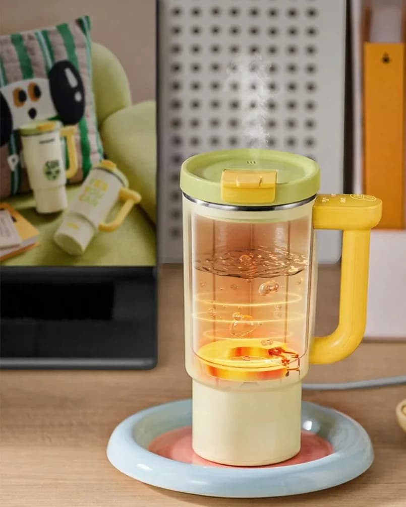 Tragbare elektrische Heiztasse mit 680ml Edelstahl-Innenbehälter