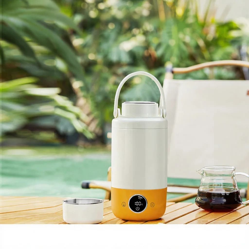 Tragbarer elektrischer Wasserkocher-Becher 1L mit 316 Edelstahl