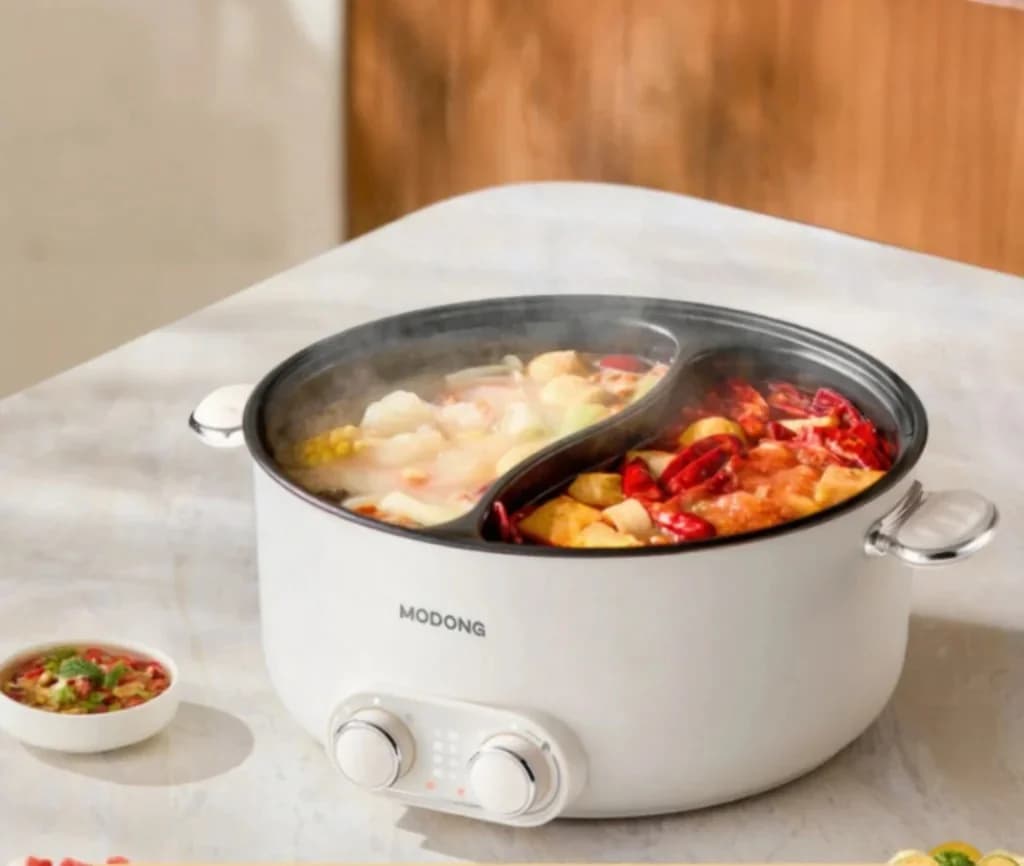 6L Doppelzonen-Elektro-Hotpot mit unabhängiger Temperaturregelung