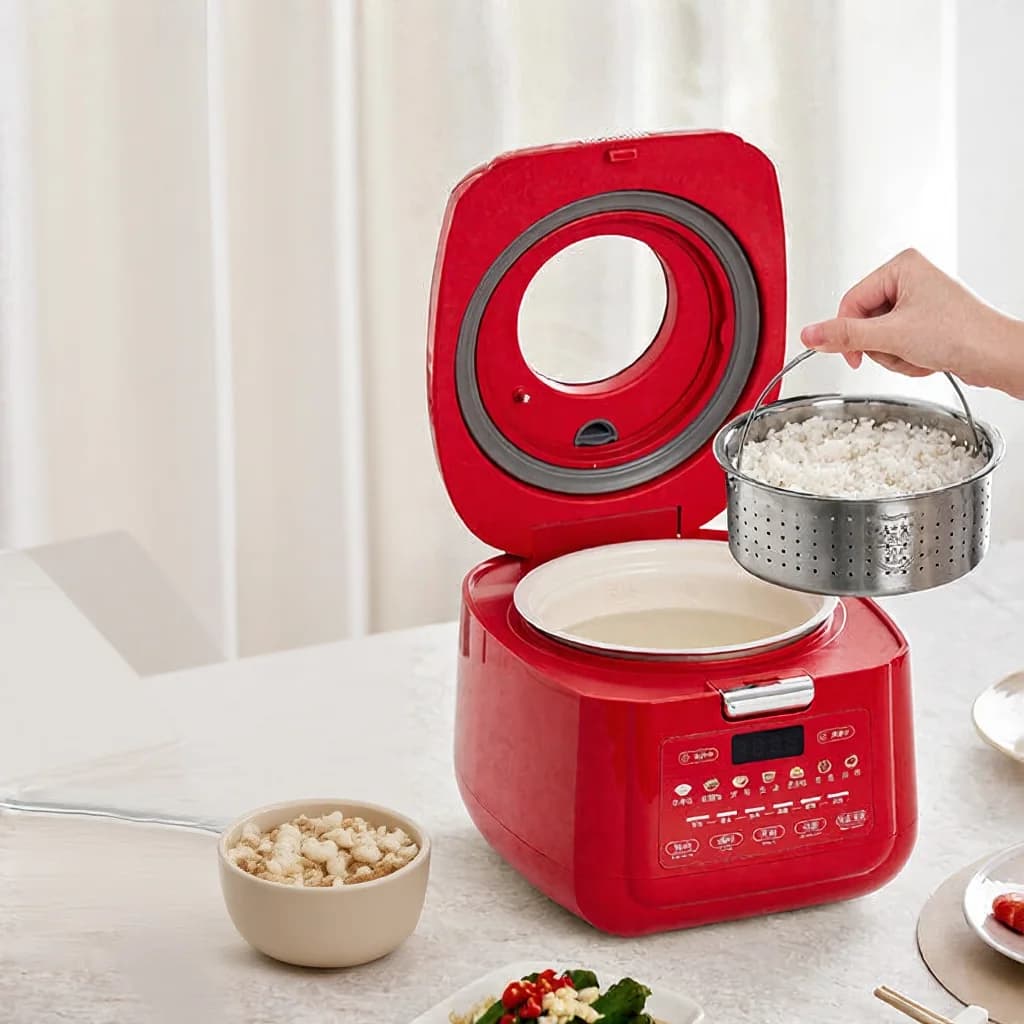 3L Smart Reiskocher mit keramikbeschichtetem Innentopf und Timer