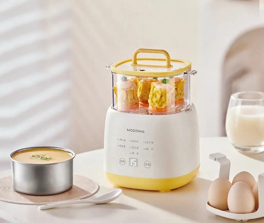 Elektrischer Eierkocher 4-6 Eier mit Schale für Eiersoufflé