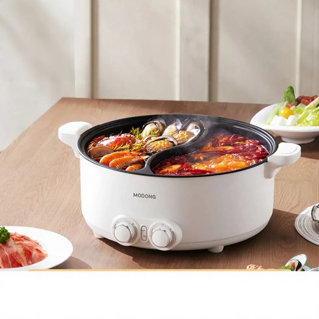 7L elektrischer Dual-Zone-Hot-Pot mit unabhängiger Temperaturregelung
