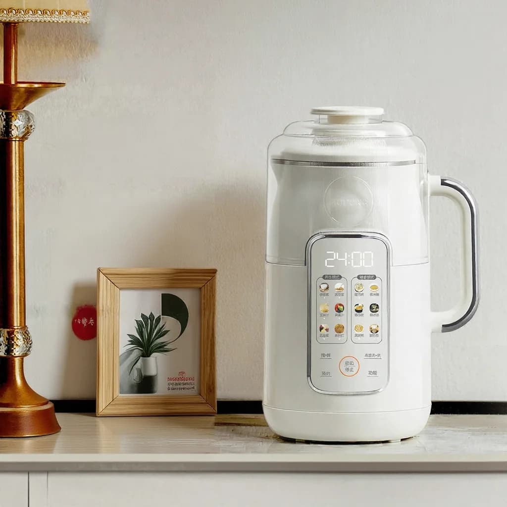 1,2L Sojamilchbereiter mit Heizfunktion und Edelstahl-Innentopf