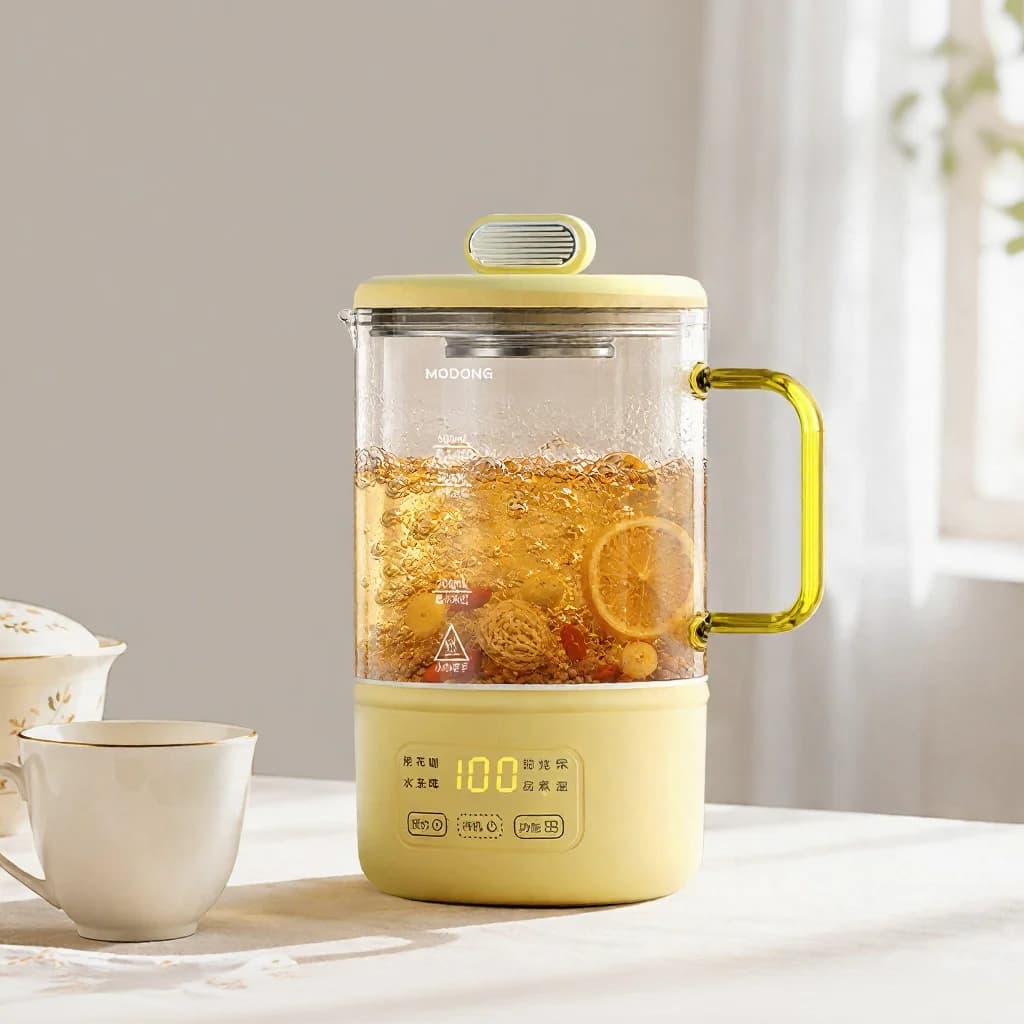 Glas-Elektro-Heizbecher mit Temperaturregelung für Babymilch