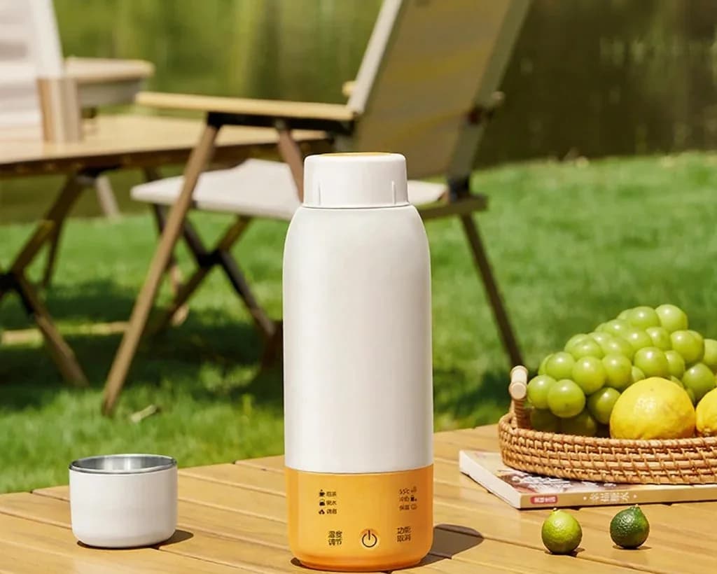Tragbarer Auto-Elektro-Wasserheizbecher mit Temperaturregelung
