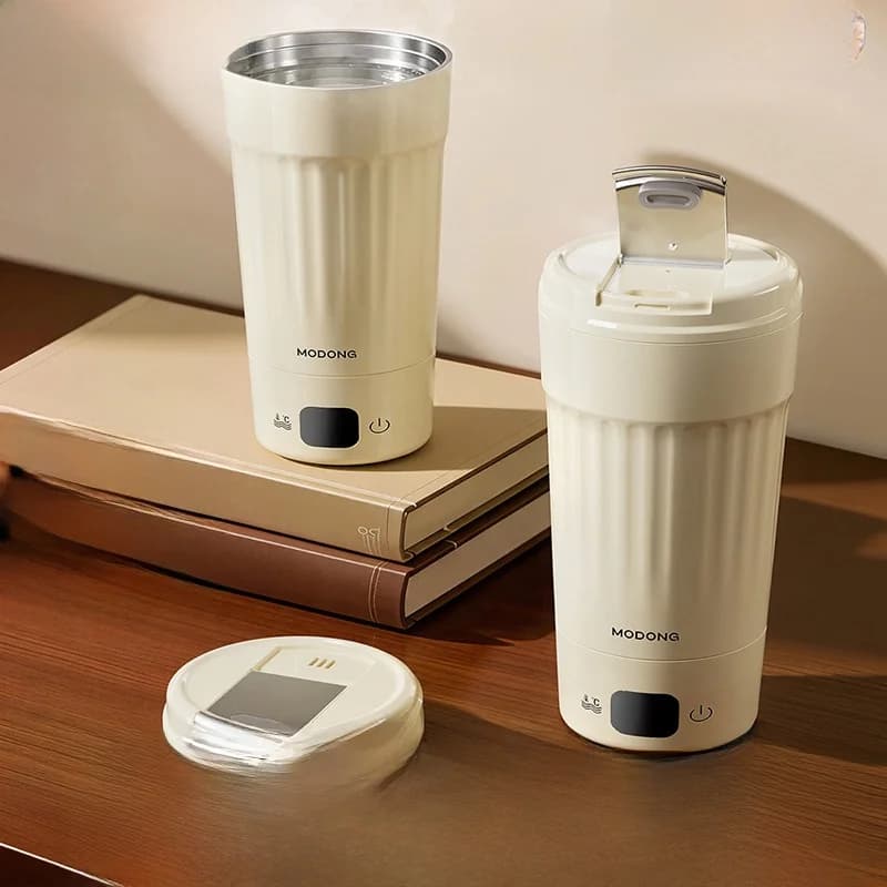 Tragbarer elektrischer Heizbecher, 400mL, 7 Temperaturstufen