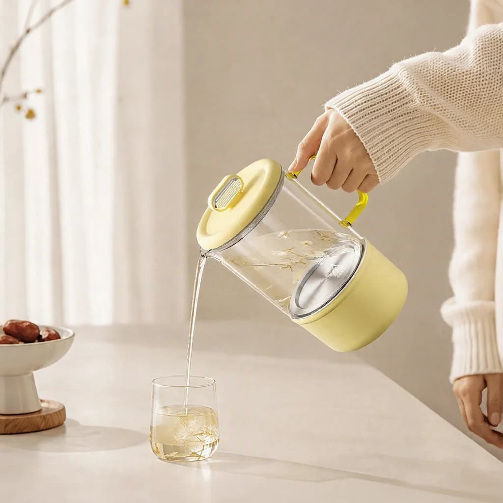 Elektrischer Glaskocher mit Temperaturregelung für Babymilch