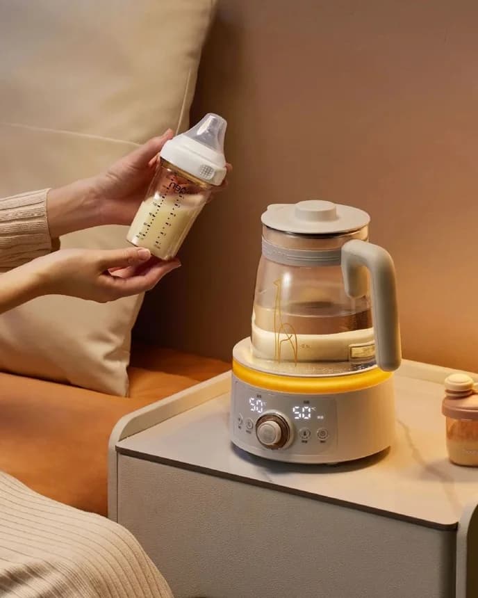 Glas-Babymilch-Wärmer, elektrischer Wasserkocher 1.5L 220V