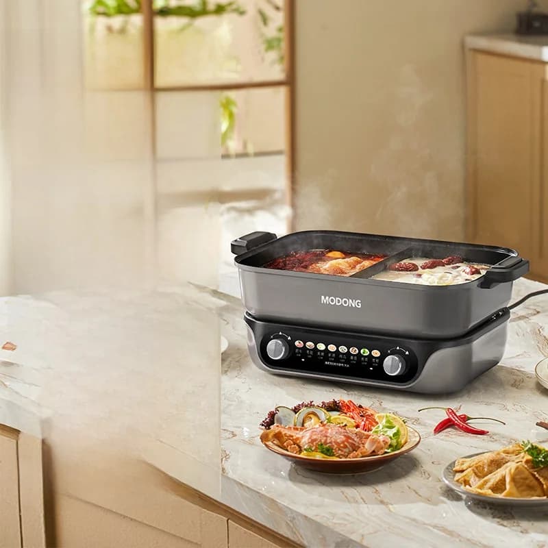 Geteilter Elektrischer Hot Pot mit Antihaft-Beschichtung, 8L Kapazität