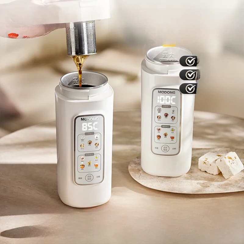 Tragbarer elektrischer Wasser-Heizbecher mit Filter, 220V