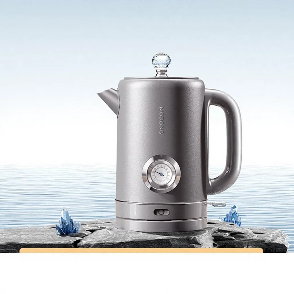 Reiner Titan-Wasserkocher mit Temperaturanzeige 1.8L
