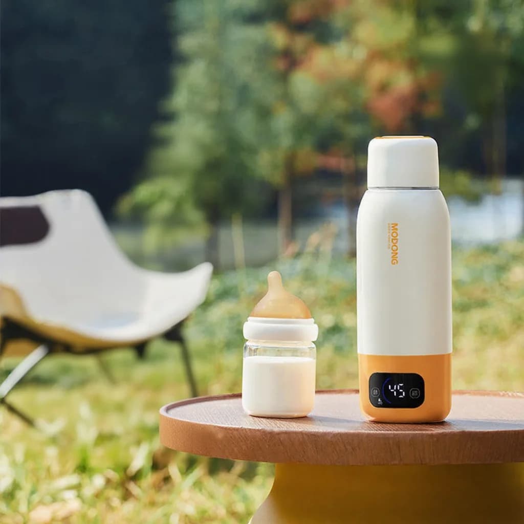 Tragbarer Babyflaschenwärmer 550 ml, netzgebunden und kabellos