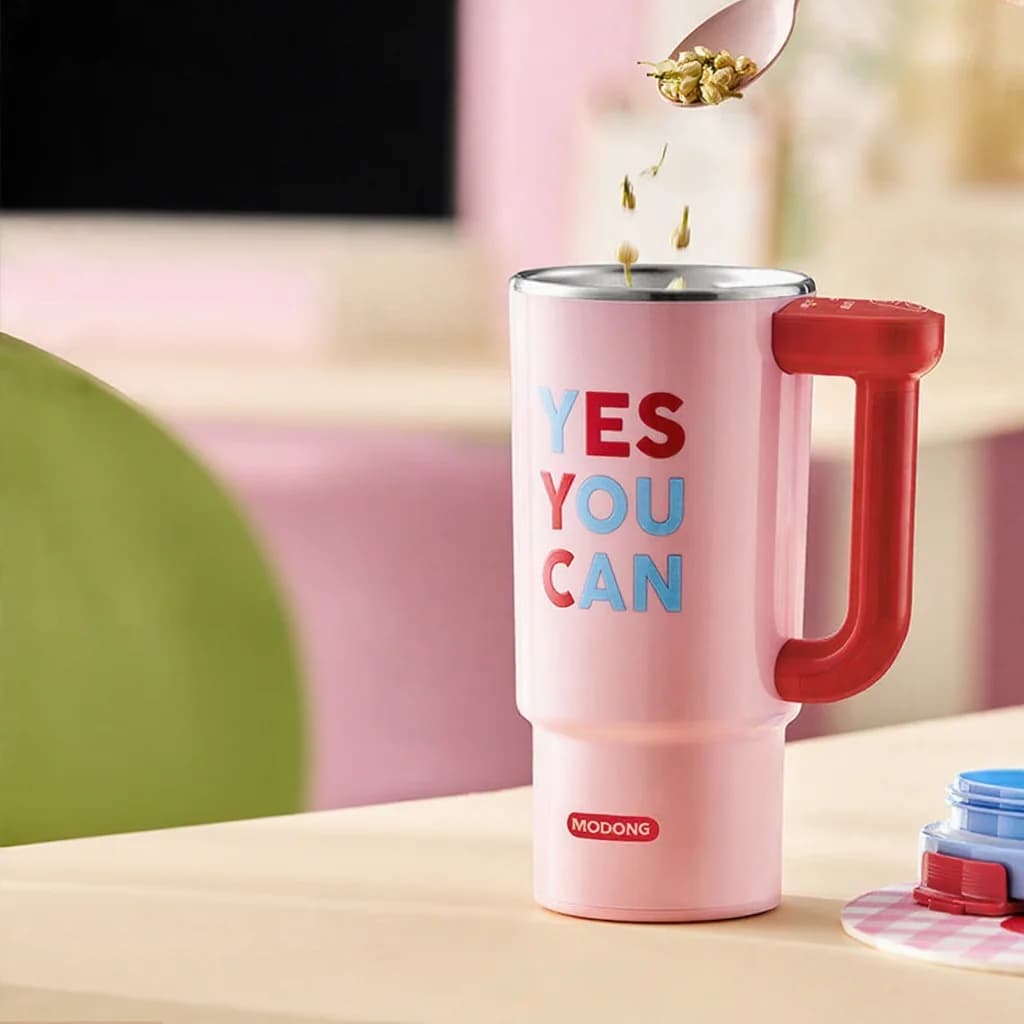 Tragbare elektrische Heiztasse mit 680ml Edelstahl-Innenbehälter