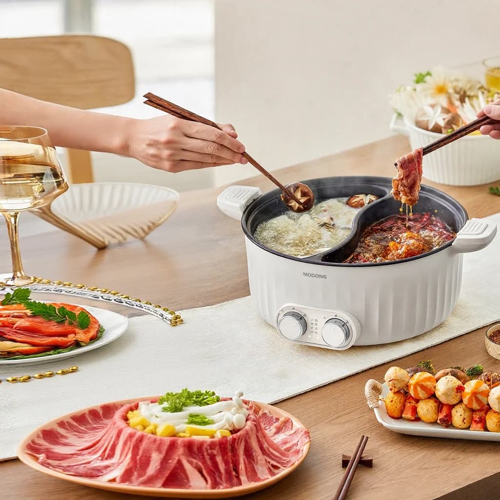 7L Elektro-Hotpot mit zwei Zonen und unabhängiger Temperaturregelung