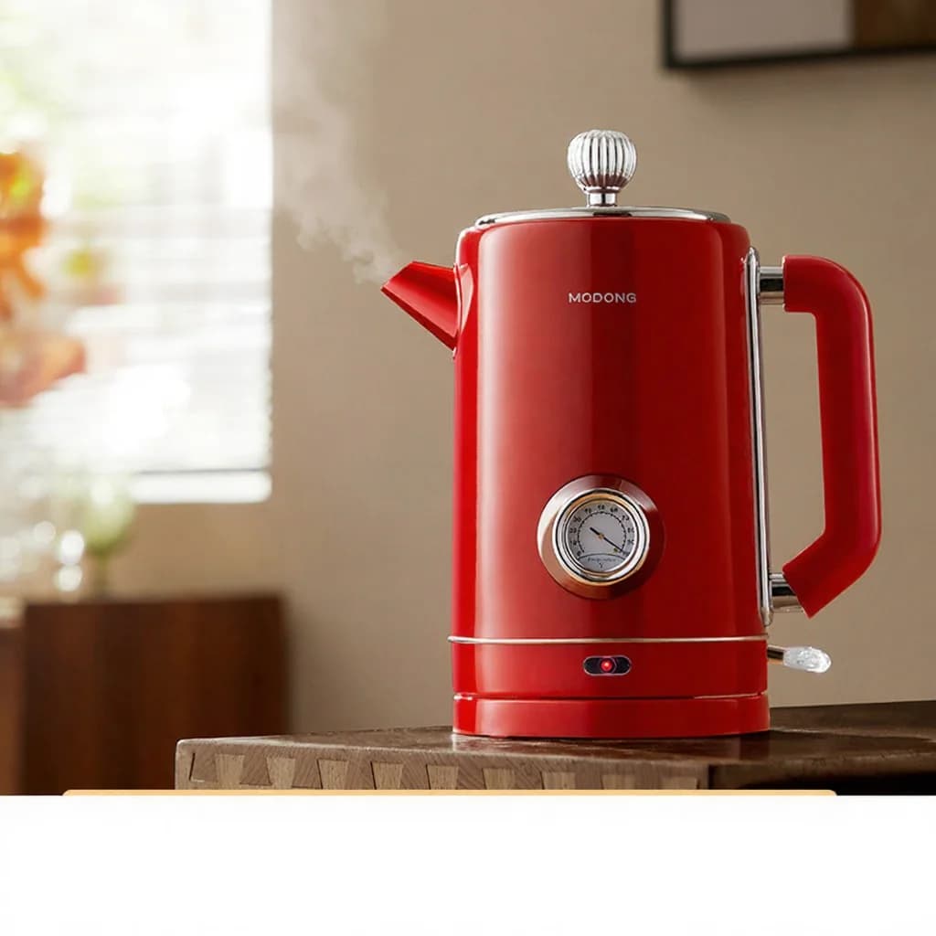 304 Edelstahl Wasserkocher 1.8L Warmhaltefunktion 1500W