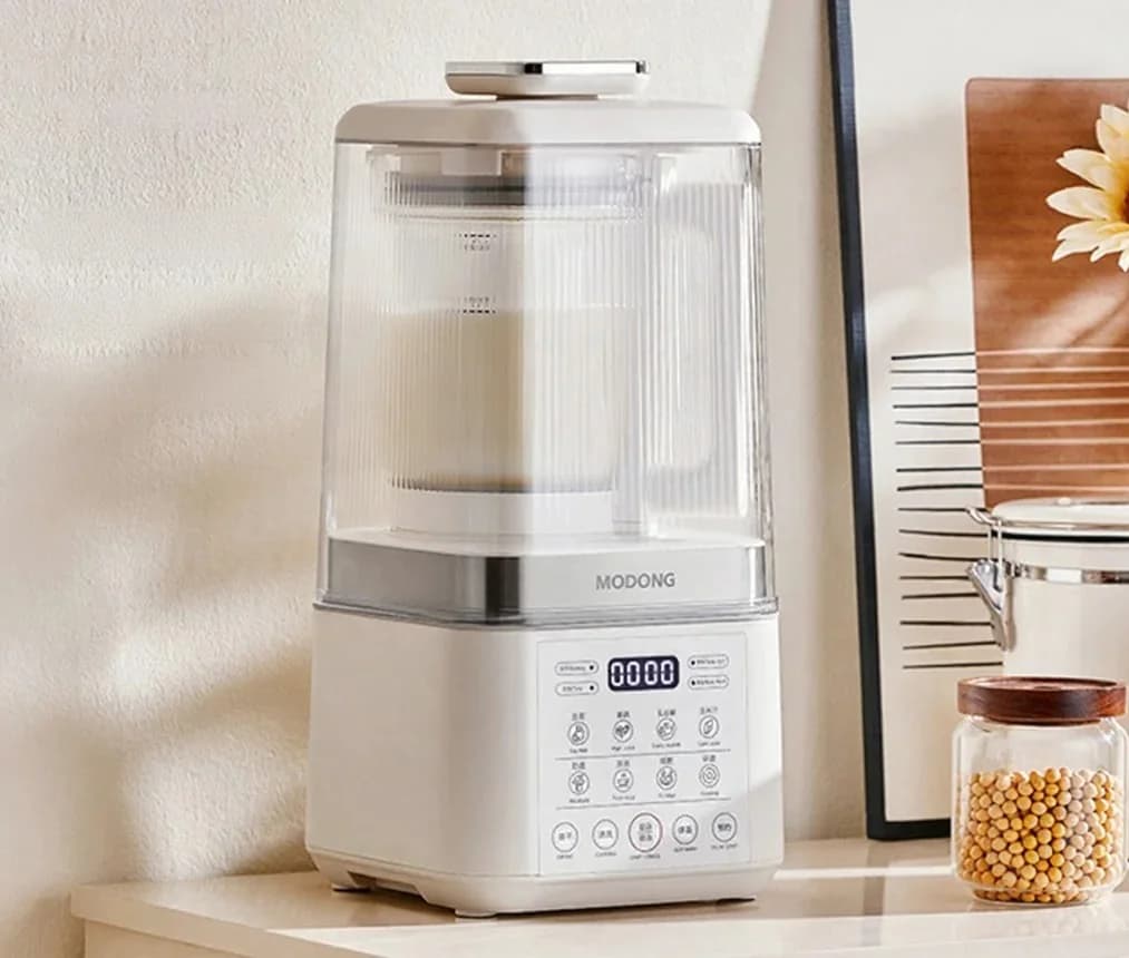Heizender Mixer mit zwei Bechern und automatischer Warmhaltefunktion