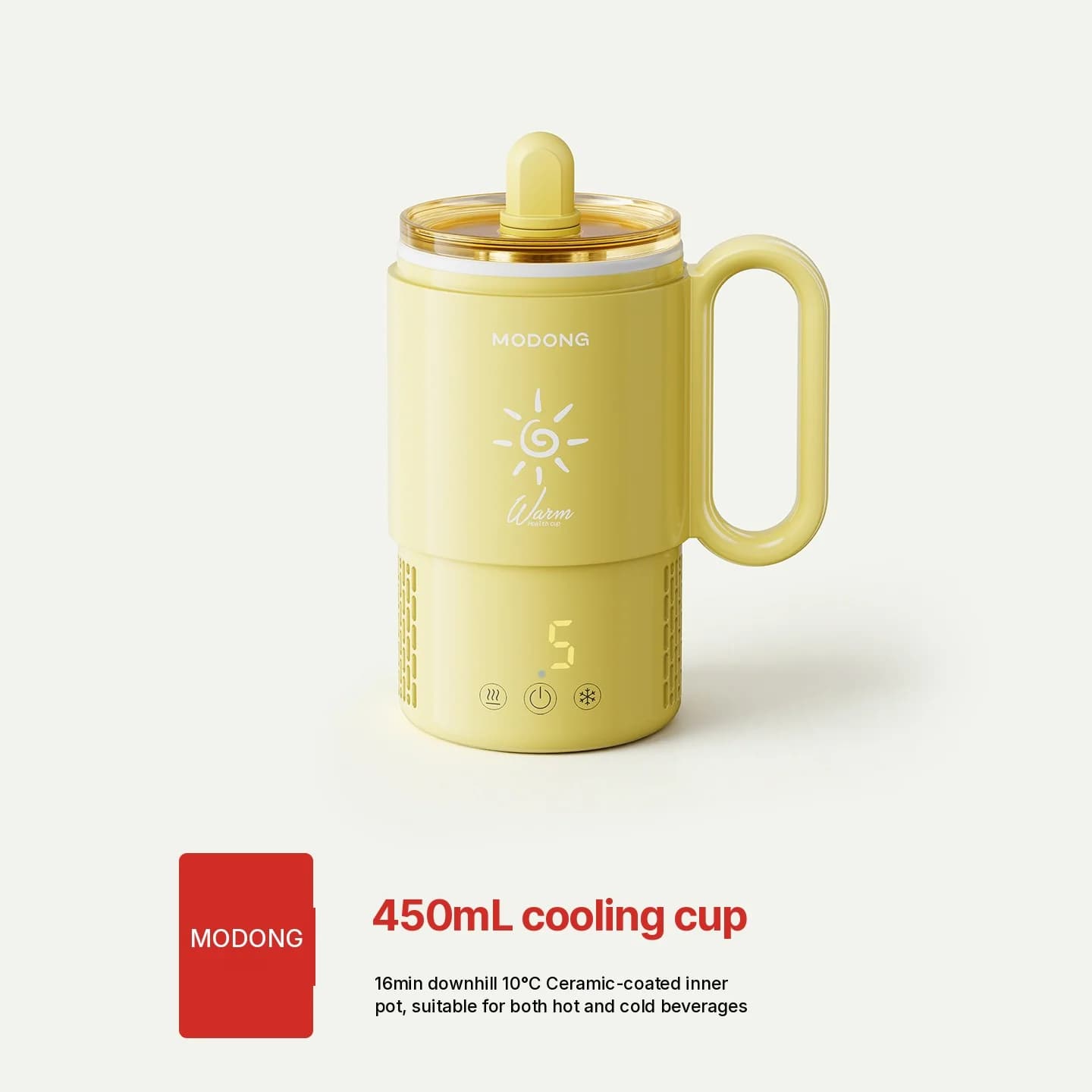 Mini-Kühl- und Heizbecher 450mL 36W Touch-Bedienung