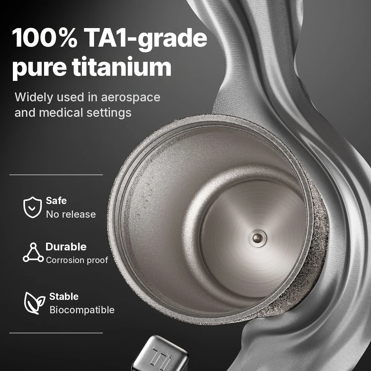 Elektrischer Titan-Reisebecher 400ml mit Temperaturanzeige