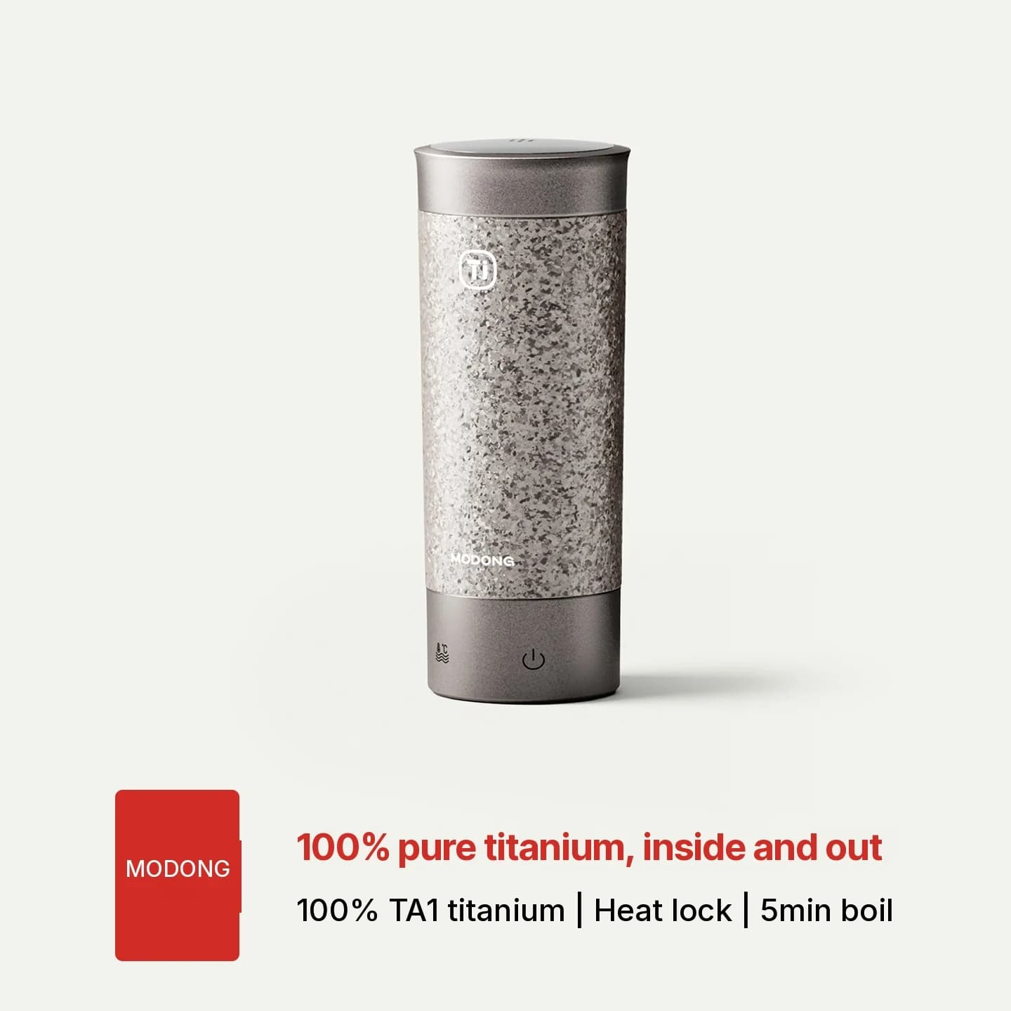 Titanium Elektrischer Reisebecher 350ml mit Temperaturregelung