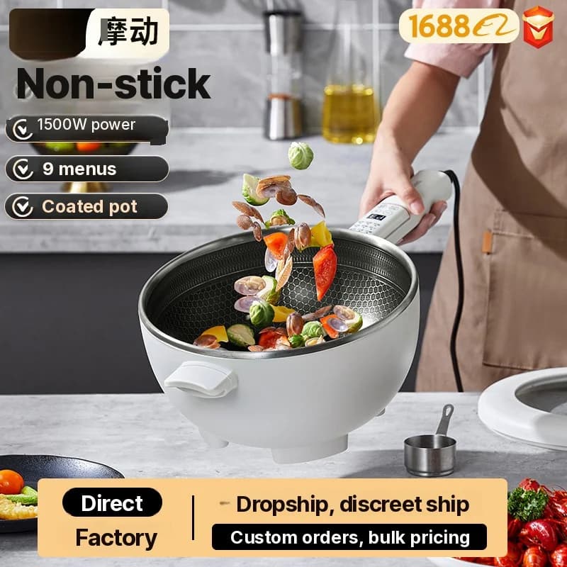 Elektrischer Multifunktions-Hot Pot mit Dampfkorb 5L 220V