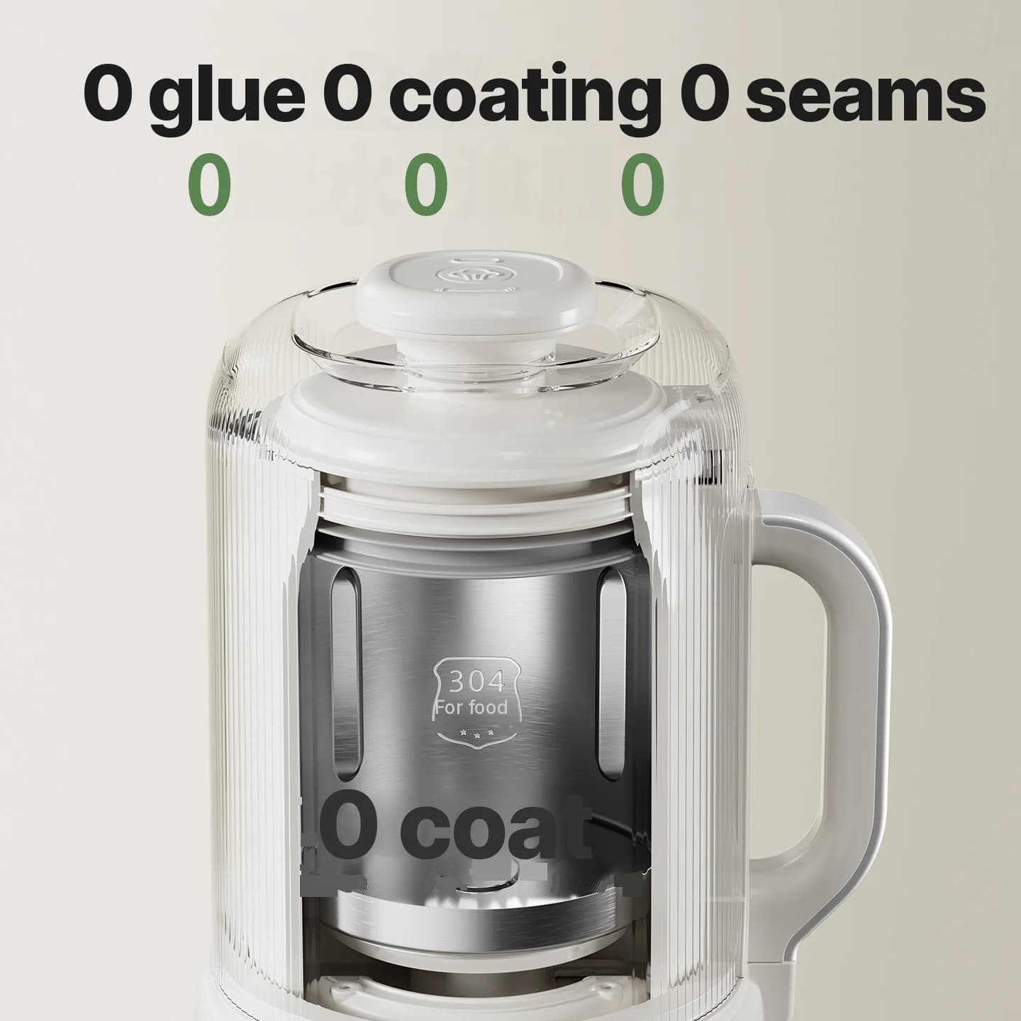 Heizender Mixer für Sojamilch mit Selbstreinigung 800W