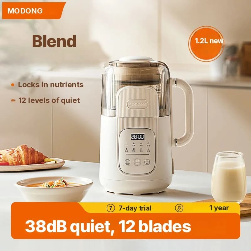 1,2L Heizmixer mit Touch-Bedienung, Glasgehäuse