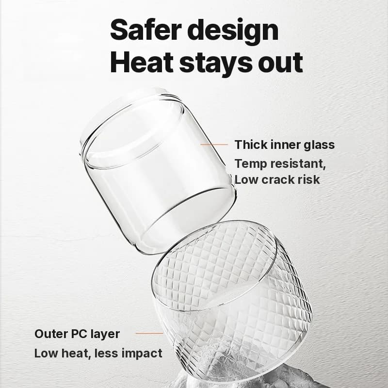 Elektrischer Gesundheits-Wasserkocher aus Glas mit Thermostat