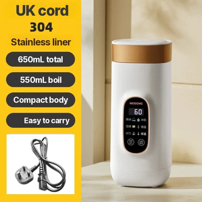 Tragbarer elektrischer Heizbecher mit Temperaturregelung