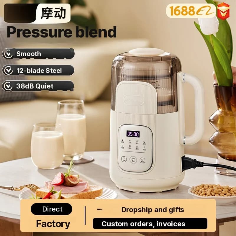 1,2L Heizmixer mit Touch-Bedienung, Glasgehäuse