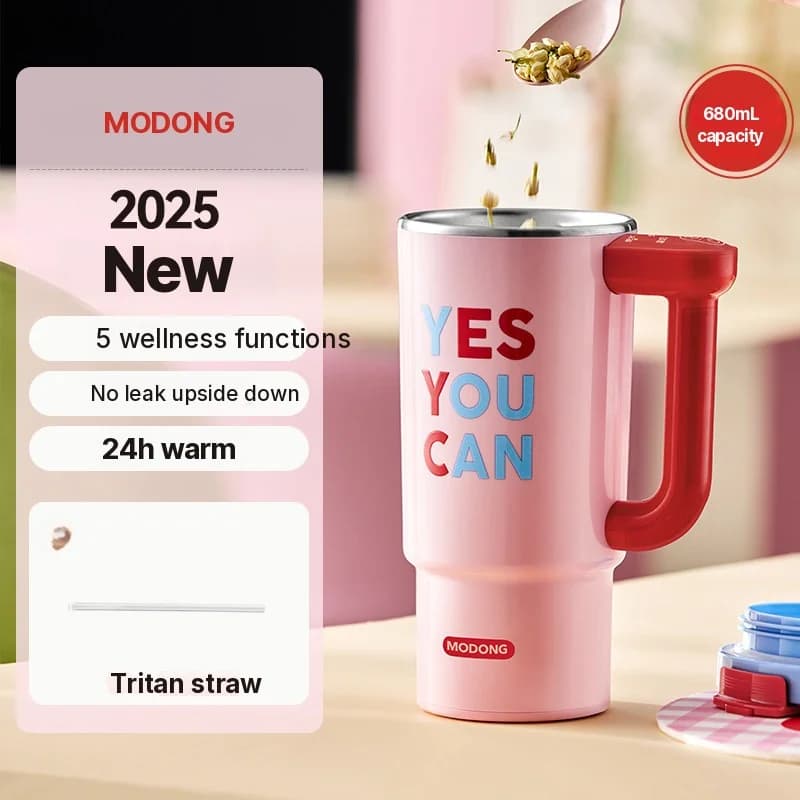 Tragbare elektrische Heiztasse mit 680ml Edelstahl-Innenbehälter