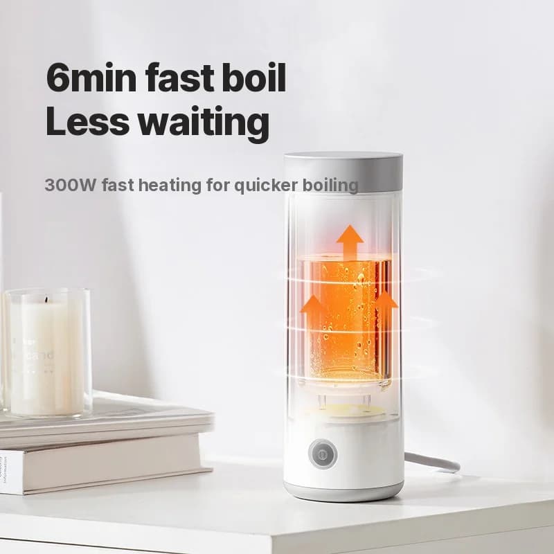 Tragbarer elektrischer Heizbecher, 304er Innenbehälter, 300 ml