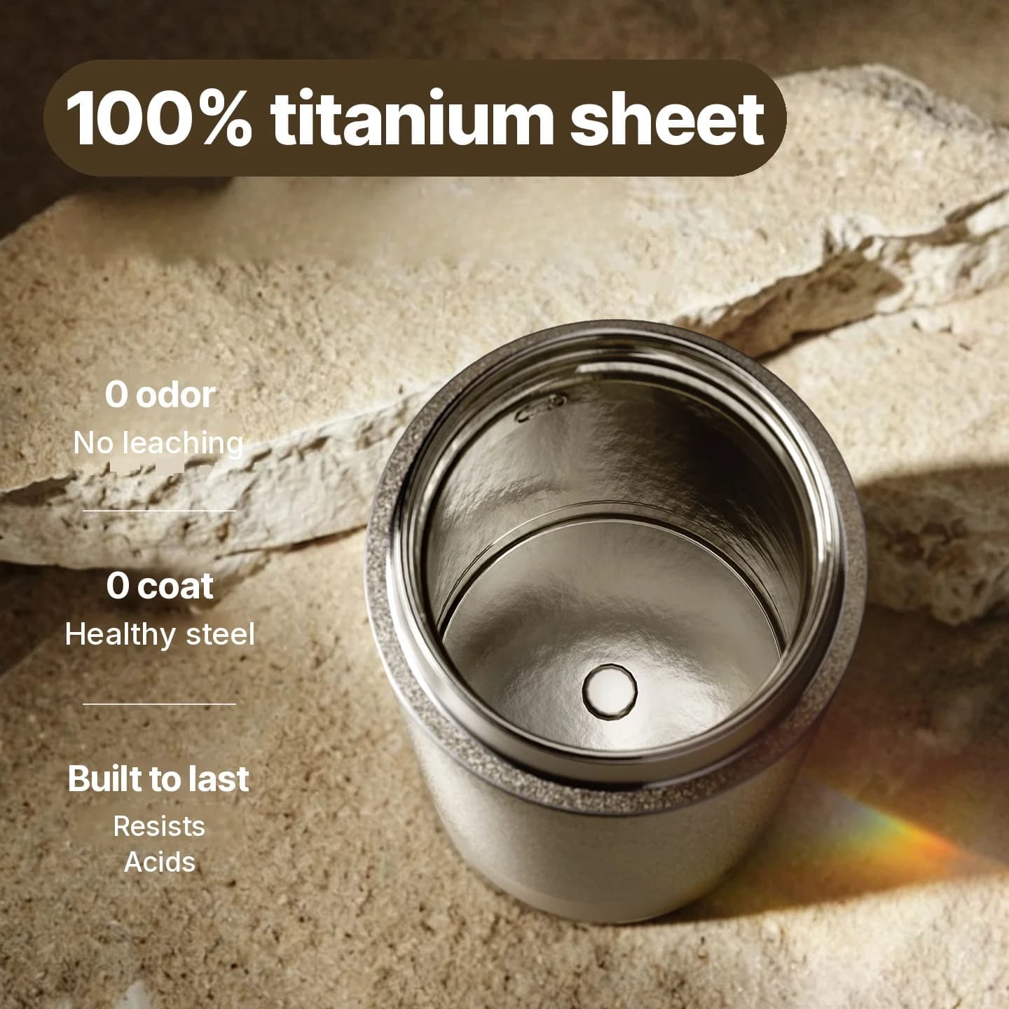 Titanium Elektrischer Reisebecher 350ml mit Temperaturregelung