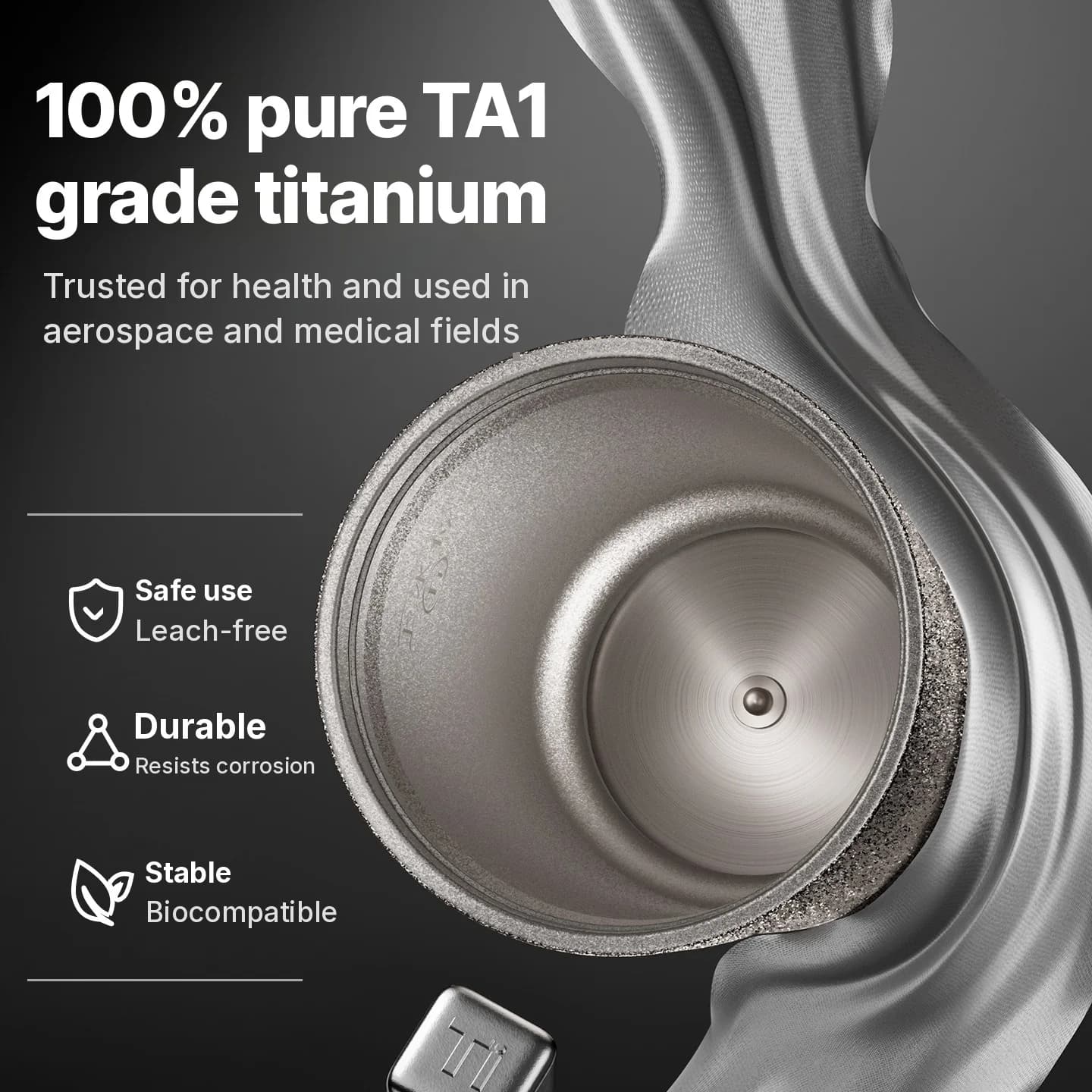 Tragbarer Titanium-Elektro-Heizbecher 400 ml mit Temperaturanzeige
