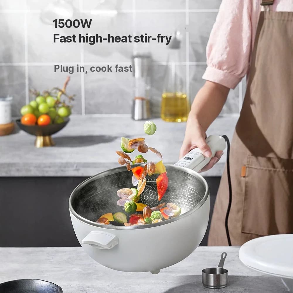 Elektrischer Multifunktions-Hot Pot mit Dampfkorb 5L 220V