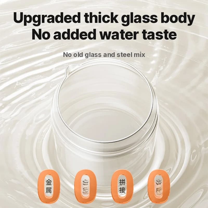 Elektrischer Gesundheits-Wasserkocher aus Glas mit Thermostat