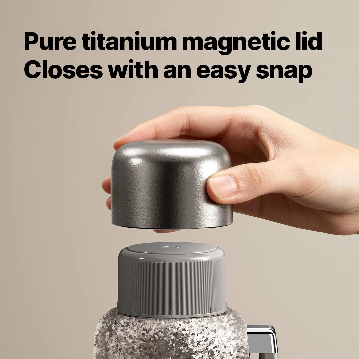 Pure Titanium Elektro-Heizbecher mit Isolierung 1200ml