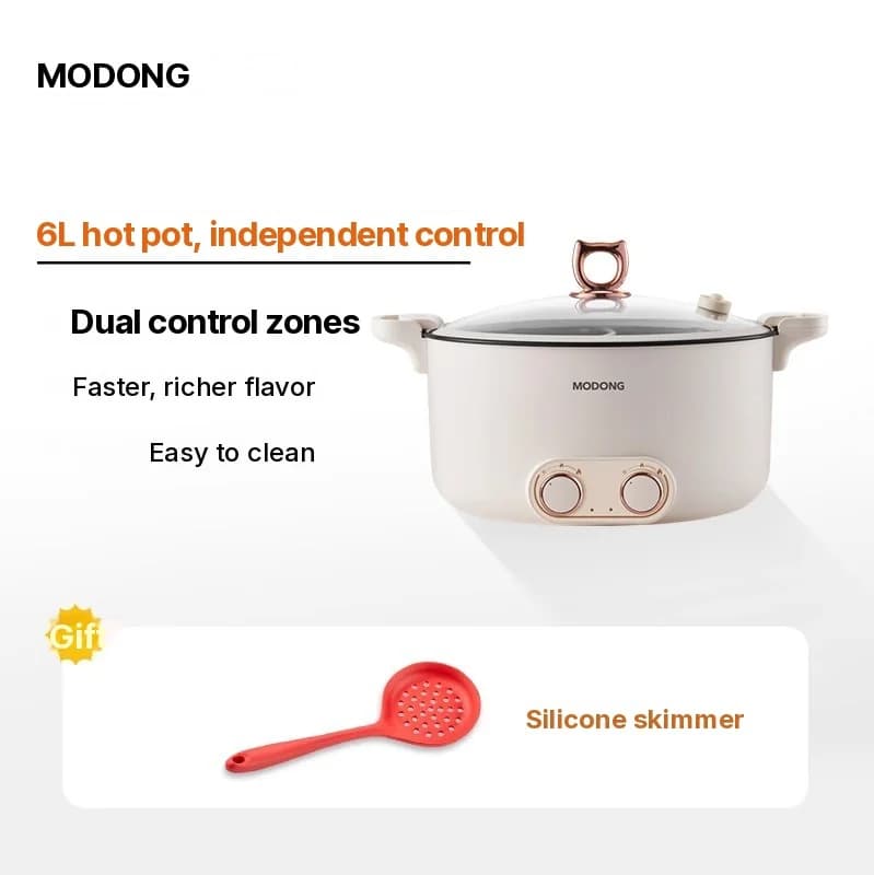 Elektrischer Hot Pot mit Trennfach 6L-8L, 220V, 5-6 Personen
