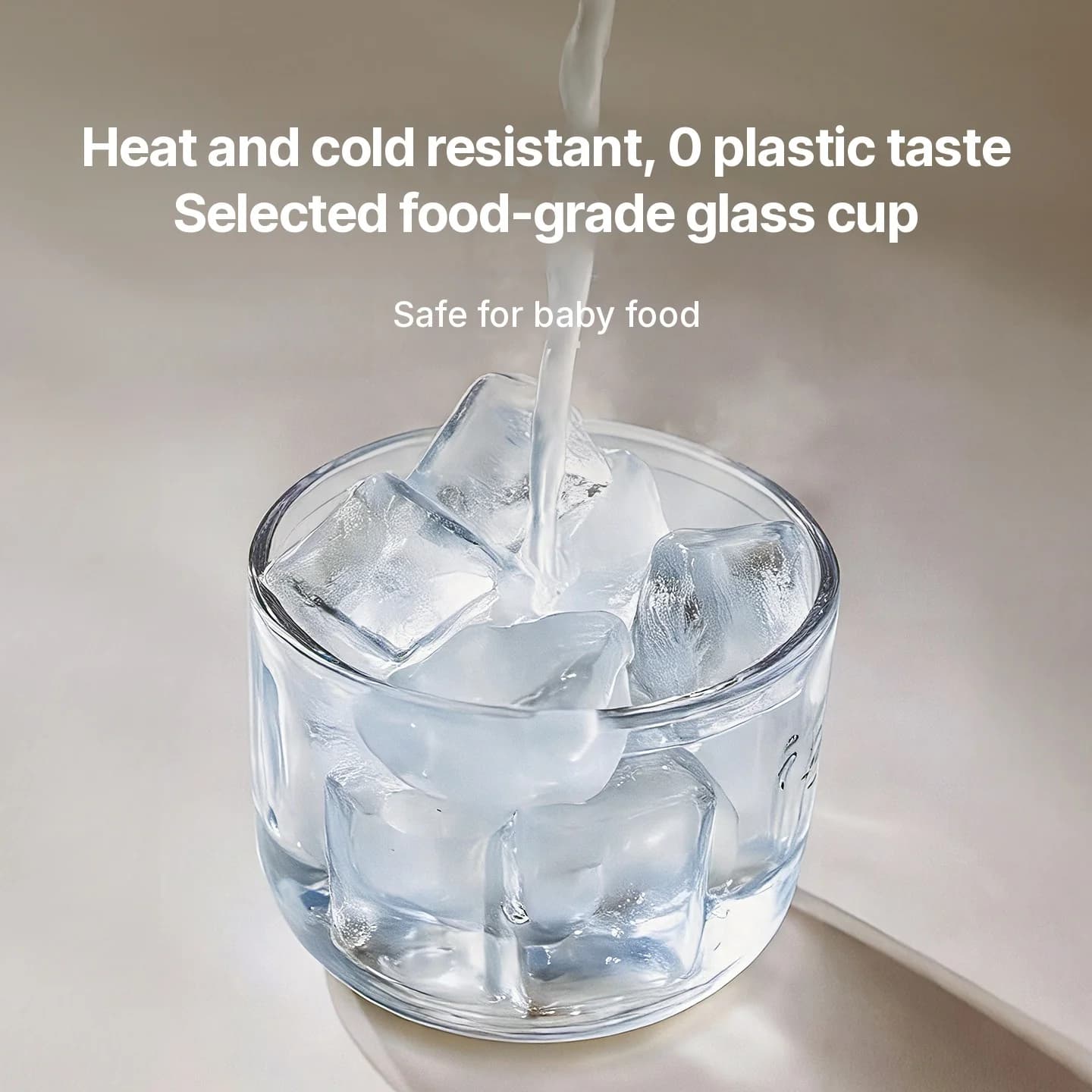 Elektrische Babynahrungszubereiter Glasbecher 300ml 45W