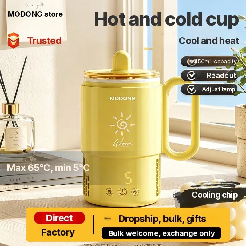 Mini-Kühl- und Heizbecher 450mL 36W Touch-Bedienung