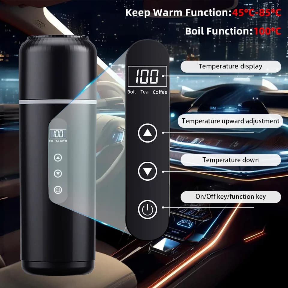 500ml 12V/24V Auto-Heizbecher