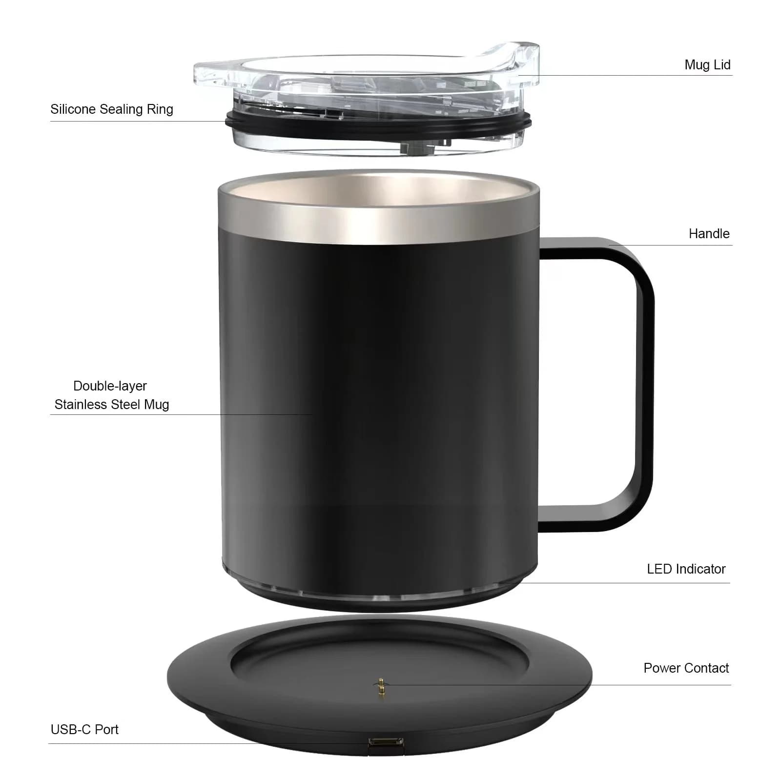 12oz USB beheizter Kaffeebecher