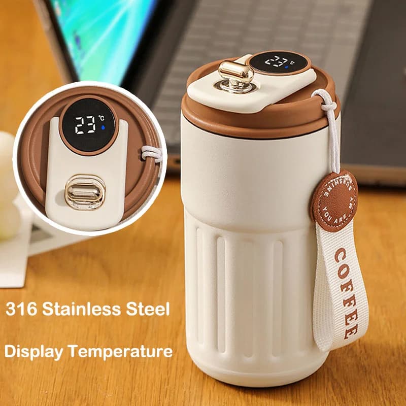 450ml Thermobecher mit Temperaturanzeige