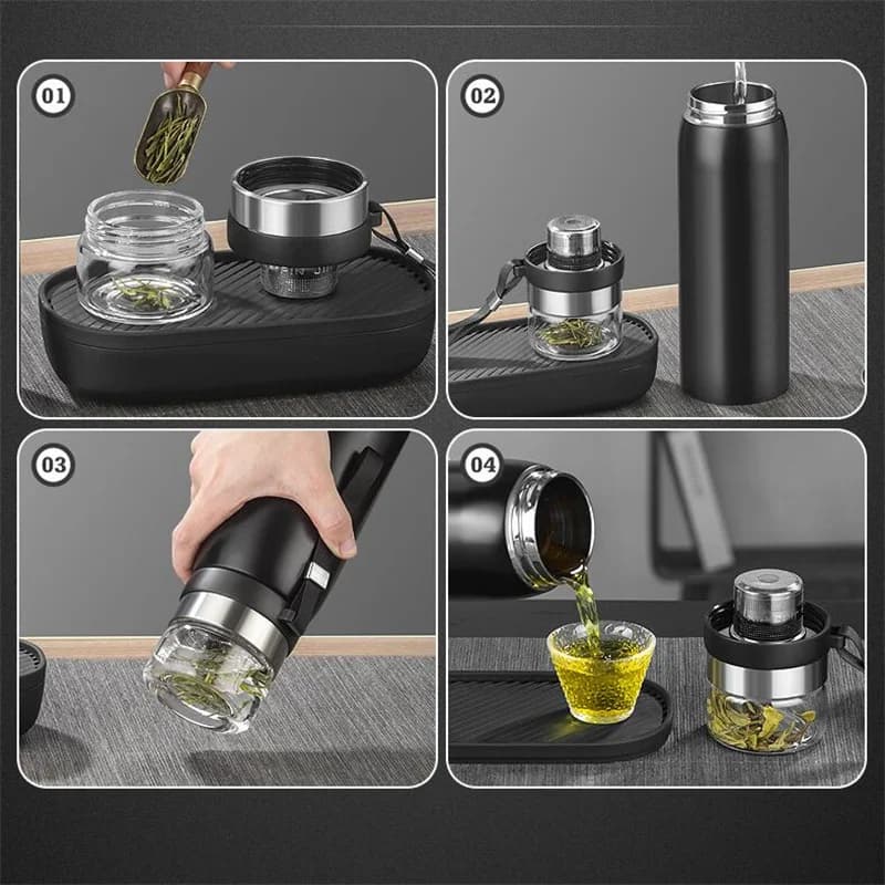 750ml/1100ml Tee-Infuser-Thermoskanne