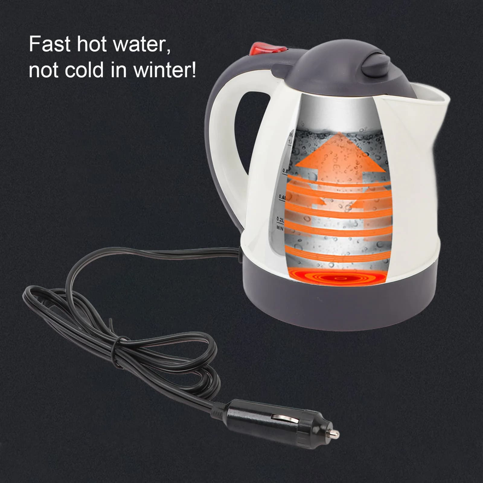 1L 12V/24V Auto-Wasserkocher